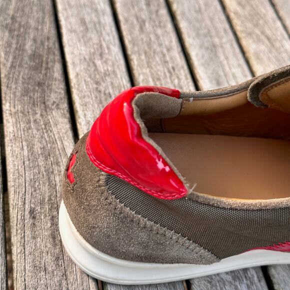 Dsquared2 Sneakers Men Size 44 EU 11 US Green Red Suede Canvas Shoes VGP - Picture 10 of 15